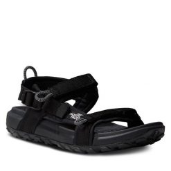 Sandały The North Face. Czarne sandały The North Face, bez wzorów, sportowe, bez obcasa, bez zapięcia. Za 309.99 zł.