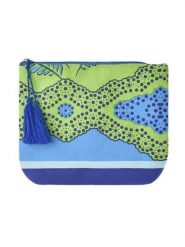 BLE Kosmetyczka w kolorze błękitno-zielonym - 22 x 19 x 2 cm rozmiar: onesize. Niebieskie kufry i kosmetyczki BLE, bez wzorów, z materiału, bez dodatków. Za 22.33 zł.
