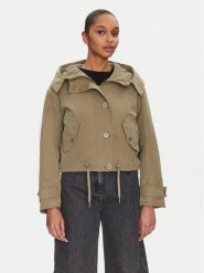 Guess Kurtka przejściowa W5RL13 WGWD2 Zielony Regular Fit. Zielone kurtki Guess, xs, z aplikacjami, z syntetyku, bez kaptura. Za 369.99 zł.
