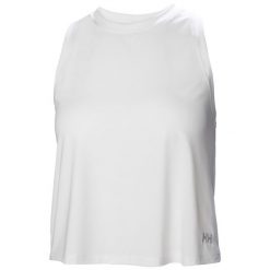 Damski crop top Helly Hansen Ocean Cropped. Białe topy Helly Hansen, bez wzorów, bez kołnierzyka, bez ramiączek. Za 217.50 zł.