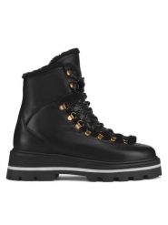 Gino Rossi Botki SINEN-24FW238 Czarny. Czarne botki Gino Rossi, bez wzorów, ze skóry, bez obcasa, na płaskiej podeszwie, bez zapięcia. Za 479.99 zł.