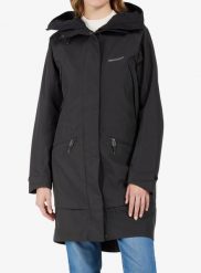 Płaszcz przeciwdeszczowy damski Didriksons Ilma Parka 8. Czarne parki Didriksons, xs, bez wzorów, z materiału, bez kaptura. Za 866.79 zł.