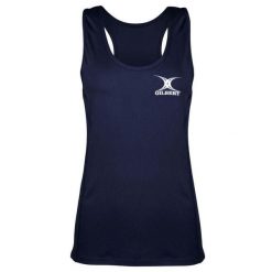 Damski tank top Gilbert Pro Synergie. Niebieskie topy GILBERT, bez wzorów, bez kołnierzyka, bez ramiączek. Za 209.00 zł.