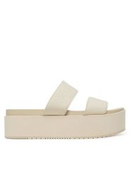 Calvin Klein Jeans Klapki Flatform Sandal Webbing In YW0YW01789 Écru. Klapki Calvin Klein Jeans, bez wzorów, z jeansu, bez obcasa. Za 239.99 zł.