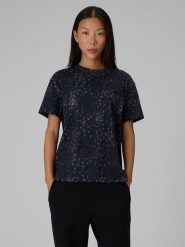4F T-shirt relaxed z nadrukiem damski - szary M. Szare t-shirty 4f, m, bez wzorów, z bawełny, bez kołnierzyka, bez ramiączek. Za 89.99 zł.