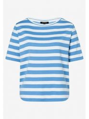 More & More Koszulka w kolorze błękitno-białym rozmiar: 36. Białe bluzki More & More, bez wzorów, bez kołnierzyka, bez ramiączek. Za 105.14 zł.