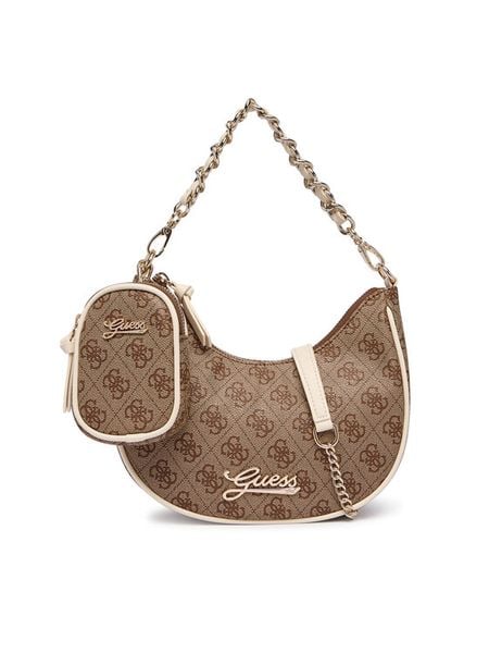 Guess Torebka J6YZ02 W2507 Brązowy. Brązowe torebki klasyczne Guess, z aplikacjami, ze skóry, bez dodatków. Za 264.99 zł.