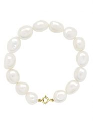 Pearline Złota bransoletka z perłami rozmiar: onesize. Białe bransoletki Pearline, z perłą, złote. Za 434.99 zł.