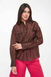 Koszula damska satynowa TWINSET ACTITUDE. Koszule Twinset Milano, s, bez wzorów, z satyny, bez kołnierzyka, bez ramiączek. Za 629.00 zł.