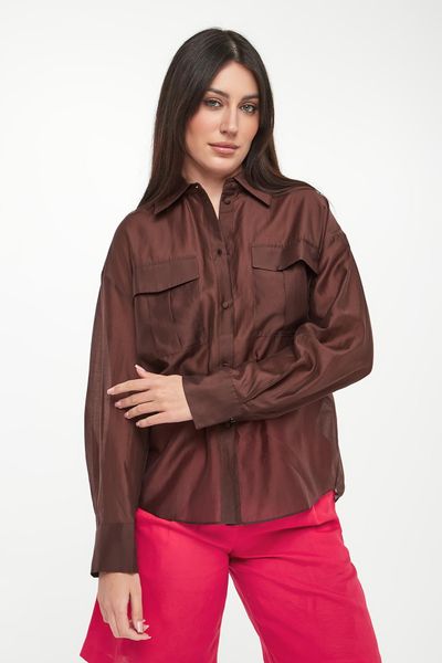 Koszula damska satynowa TWINSET ACTITUDE. Koszule Twinset Milano, s, bez wzorów, z satyny, bez kołnierzyka, bez ramiączek. Za 649.00 zł.