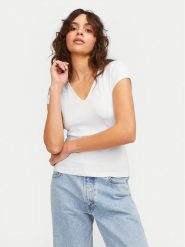 JJXX T-Shirt Hayden 12249361 Biały Slim Fit. Białe t-shirty JJXX, l, bez wzorów, z syntetyku, bez kołnierzyka, bez ramiączek. Za 49.99 zł.