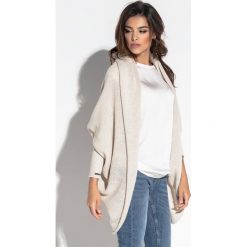 Luźny sweter oversize fb555. Brązowe kardigany Fobya, m, bez wzorów. Za 129.00 zł.