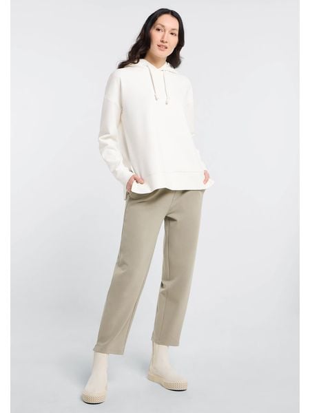 ELBSAND Bluza "Maika" w kolorze białym rozmiar: XS. Białe bluzy ELBSAND, xs, bez wzorów, z bawełny, z kapturem. Za 173.99 zł.