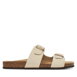 Klapki Geox. Klapki Geox, bez wzorów, bez obcasa. Za 279.99 zł.