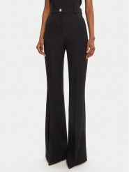 Balmain Spodnie materiałowe DF1PO104WC09 Czarny Regular Fit. Czarne spodnie materiałowe Balmain, bez wzorów, z materiału. Za 3,809.00 zł.