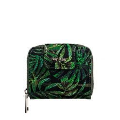 Skórzany portfel damski BajuBaj z naturalnej skóry licowej PD1023s161 RFID. Zielone portfele bez wzorów, ze skóry. Za 148.20 zł.