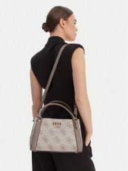 Guess Torebka 180457 Beżowy. Brązowe torebki klasyczne Guess, z aplikacjami, ze skóry, bez dodatków. Za 639.99 zł.