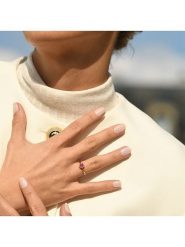 DIAMOND & CO Złoty pierścionek "Capiz" z diamentami rozmiar: 56. Czerwone pierścionki Diamond & Co, z diamentem, złote. Za 1,326.99 zł.