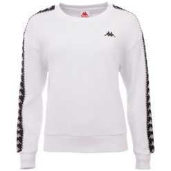 Bluza damska Kappa Ilary. Białe bluzy Kappa, xl, bez wzorów, z bawełny, bez kaptura. Za 94.99 zł.