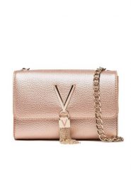 Valentino Torebka Divina VBS1R403G Różowy. Czerwone torebki klasyczne Valentino, bez wzorów, ze skóry, bez dodatków. Za 199.99 zł.