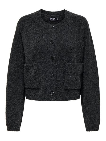 ONLY Kardigan Piemonte 15344118 Szary Regular Fit. Szare kardigany Only, xs, bez wzorów, z syntetyku. Za 169.99 zł.