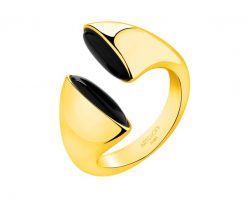 Pierścionek z mosiądzu pozłacany z agatami. Pierścionki Artelioni, pozłacane. Za 219.00 zł.