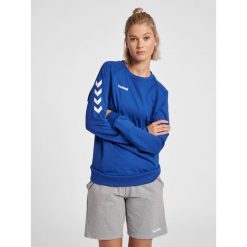 Bluza do piłki ręcznej damska Hummel Go Cotton Sweatshirt Woman. Niebieskie bluzy Hummel, xs, bez wzorów, bez kaptura. Za 188.00 zł.