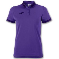 Koszulka polo do tenisa damska Joma Bali II. Fioletowe bluzki Joma, xs, bez wzorów, z bawełny, bez kołnierzyka, bez ramiączek. Za 248.00 zł.