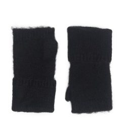 Rękawiczki Damskie Jenny Fairy. Czarne rękawiczki Jenny Fairy, bez wzorów, z dzianiny. Za 49.99 zł.