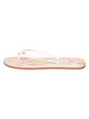 Roxy Japonki "Tahiti VII" w kolorze białym rozmiar: 37. Białe klapki Roxy, bez wzorów, z otwartym noskiem, bez obcasa. Za 80.70 zł.