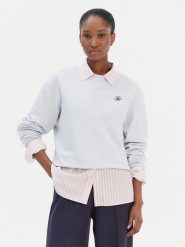 Tommy Hilfiger Bluza Script WW0WW49418 Błękitny Regular Fit. Niebieskie bluzy TOMMY HILFIGER, xl, bez wzorów, z bawełny, bez kaptura. Za 369.99 zł.