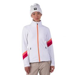 Bluza damska Rossignol Strawpile Fleece Fz. Białe bluzy Rossignol, na zimę, xl, bez wzorów, bez kaptura. Za 279.00 zł.