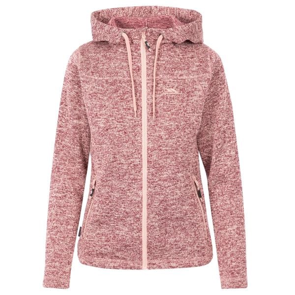 Bluza Polarowa Damska Odelia. Czerwone bluzy Trespass, na zimę, l, bez wzorów, z dzianiny, z kapturem. Za 172.99 zł.