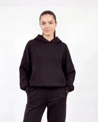 Damska bluza oversize UNLEASH WINGS BLACK. Czarne bluzy Wings, uniwersalny, bez wzorów, z materiału, bez kaptura. Za 249.90 zł.