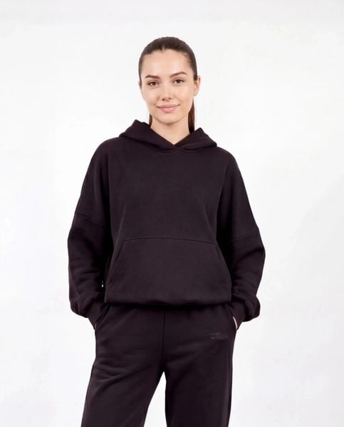 Damska bluza oversize UNLEASH WINGS BLACK. Czarne bluzy Wings, uniwersalny, bez wzorów, z materiału, bez kaptura. Za 249.90 zł.