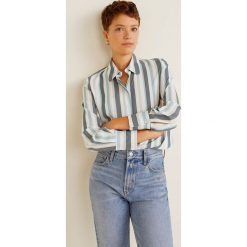 Mango - Koszula Basicp2. Zielone koszule Mango, l, bez wzorów, z poliesteru, casualowe, bez kołnierzyka, bez ramiączek. W wyprzedaży za 39.90 zł.