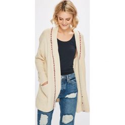 Pepe Jeans - Sweter. Białe kardigany Pepe Jeans, l, bez wzorów, z bawełny, bez ramiączek. W wyprzedaży za 269.90 zł.
