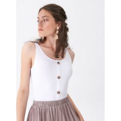 Top z guzikami - Biały. Topy House. Za 25.99 zł.