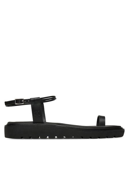 Calvin Klein Jeans Sandały Rope Toe Post Sandal Lth Mg YW0YW01893 Czarny. Czarne sandały Calvin Klein Jeans, bez wzorów, z jeansu, bez obcasa, na płaskiej podeszwie, bez zapięcia. Za 239.99 zł.