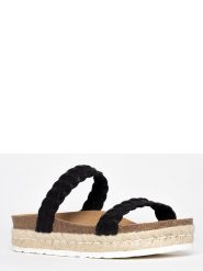 BACKSUN Klapki "Pise" w kolorze czarnym rozmiar: 42. Czarne klapki Backsun, bez wzorów, z otwartym noskiem, bez obcasa. Za 195.99 zł.