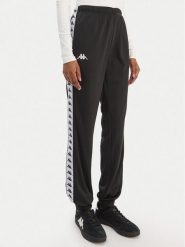 Kappa Spodnie dresowe Banda Wrastoria 303R5K0 Czarny Slim Fit. Czarne spodnie dresowe Kappa, m, bez wzorów, z dresówki. Za 149.99 zł.