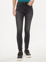 Tommy Jeans Jeansy Sylvia DW0DW17593 Czarny Skinny Fit. Czarne jeansy Tommy Jeans, bez wzorów. Za 279.99 zł.