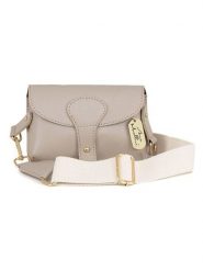 Anna Morellini Skórzana torebka "Giusy" w kolorze beżowym - 19 x 13 x 3 cm rozmiar: onesize. Brązowe torby na ramię Anna Morellini, bez wzorów, z materiału, na ramię, bez dodatków. Za 187.99 zł.