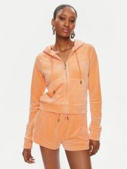 Juicy Couture Bluza Madison JCWA122001 Pomarańczowy Slim Fit. Brązowe bluzy Juicy Couture, l, bez wzorów, z syntetyku, bez kaptura. Za 439.99 zł.