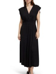 Scotch & Soda Sukienka w kolorze czarnym rozmiar: 40. Czarne sukienki Scotch & Soda, bez wzorów, z wiskozy, bez kołnierzyka, bez ramiączek, maxi, kopertowe. Za 233.33 zł.