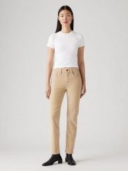 Levi´s Dżinsy - Slim fit - w kolorze beżowym rozmiar: W27/L30. Brązowe jeansy l, z aplikacjami, z podwyższonym stanem. Za 171.28 zł.