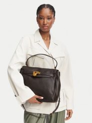 MICHAEL Michael Kors Torebka Hamilton 30F6ANXS7E Brązowy ciemny. Brązowe torebki klasyczne MICHAEL Michael Kors, bez wzorów, ze skóry, bez dodatków. Za 1,739.00 zł.