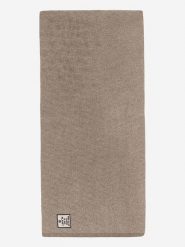 Ecoalf Wełniany szal w kolorze beżowym - 184 x 42 cm rozmiar: onesize. Brązowe szaliki Ecoalf, bez wzorów, ze skóry. Za 228.92 zł.