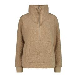 Kobieca bluza półzipowana CMP. Brązowe bluzy CMP, na zimę, bez wzorów, bez kaptura. Za 323.50 zł.