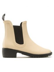 EMU Australia Sztyblety Grayson W12402 Écru. Botki EMU Australia, bez wzorów, z kauczuku, bez obcasa, na słupku, bez zapięcia. Za 399.99 zł.